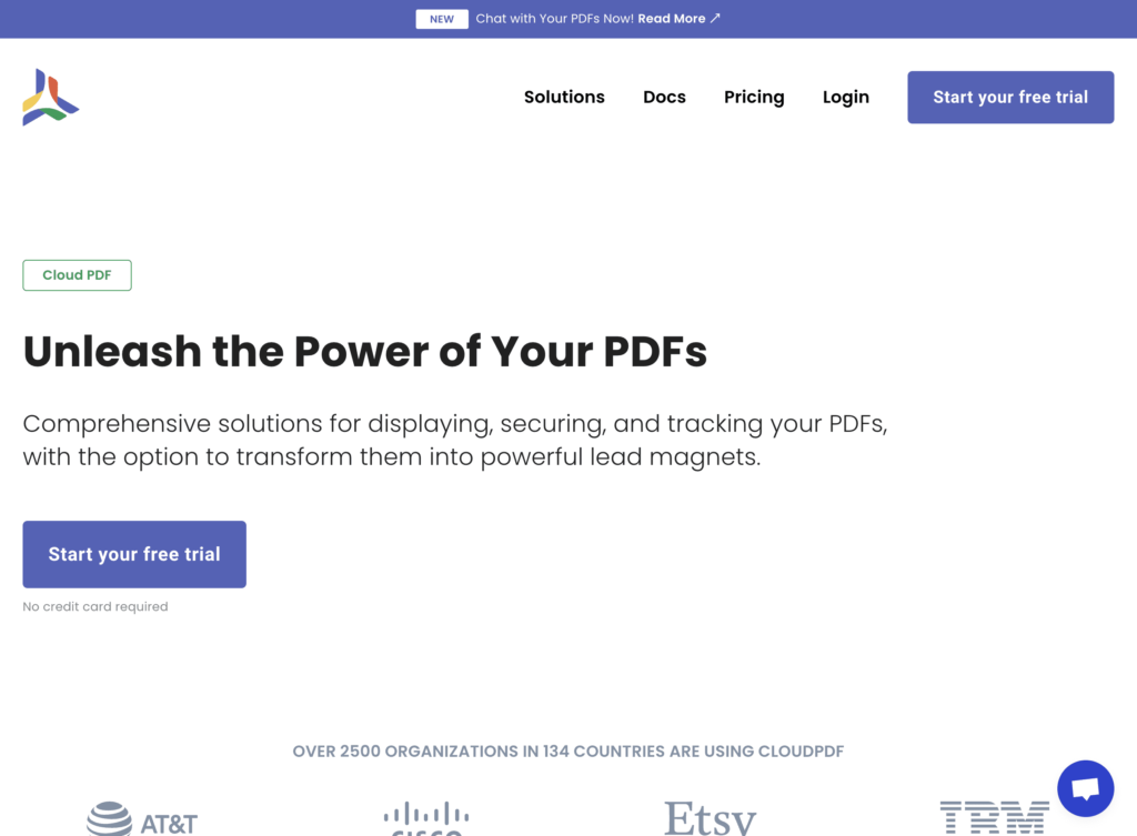 CloudPDF – Chat With Your PDFs